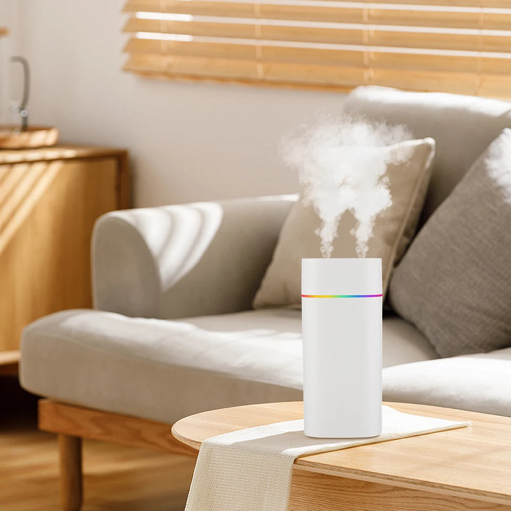 Portable USB Cool Mist Nano Sprayer 600ml Aroma Oil Diffuser for Home Car Electric Air Humidifier Mist Maker Light Aromatherapy