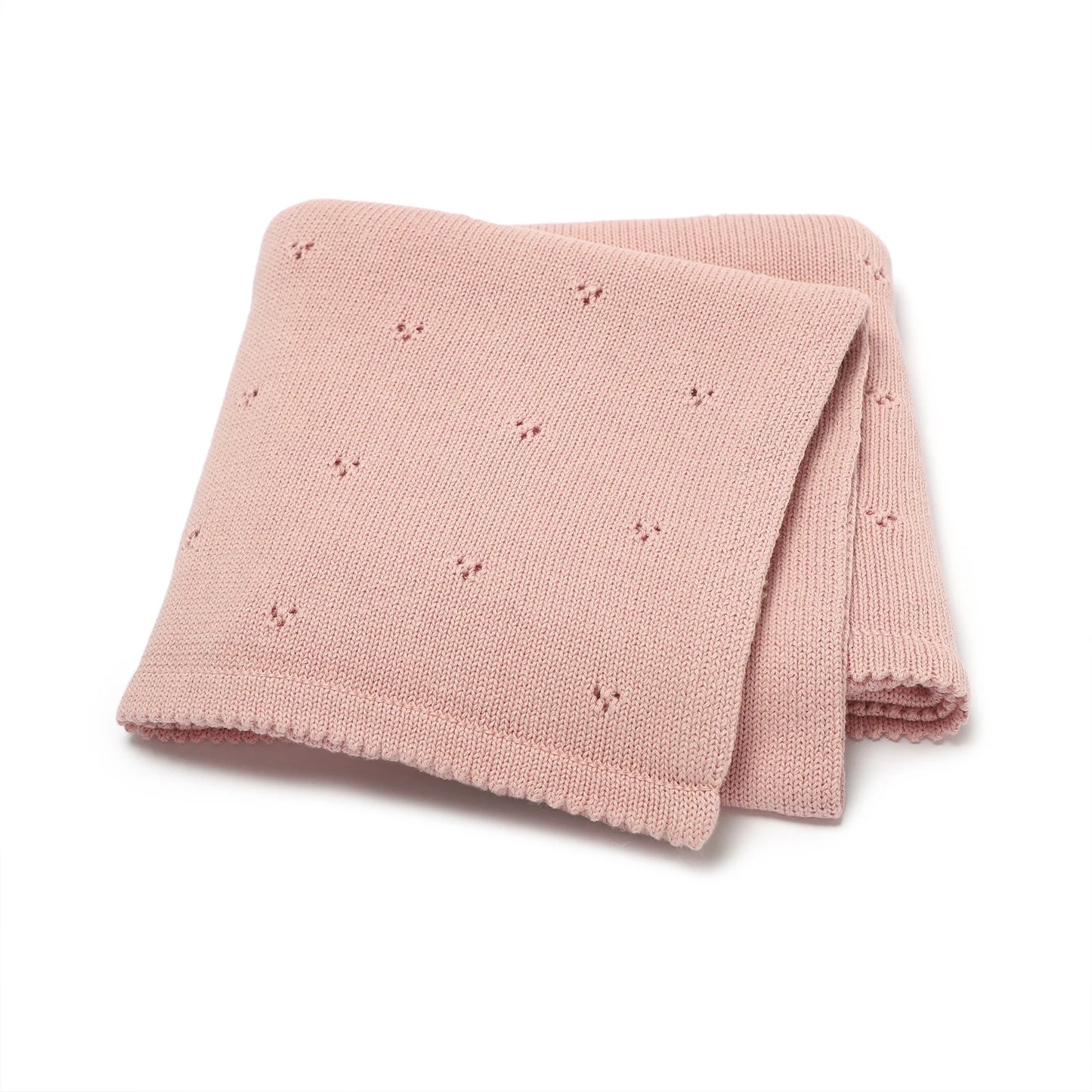 Baby Blanket Cotton Knit Newborn Stroller Swaddling Wrap Fashion Solid Crib Plaid Sleepsack Infant Boys Girls 90*70CM Super Soft