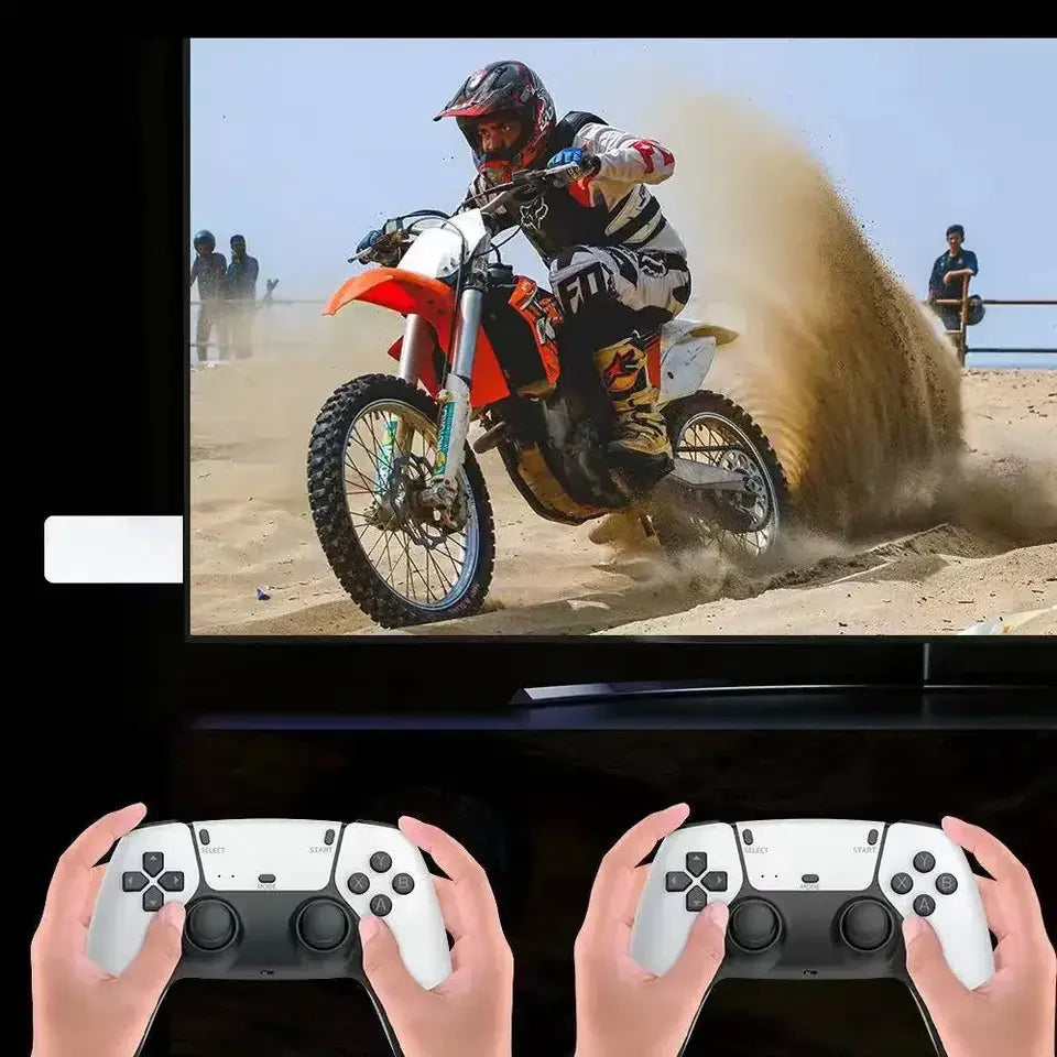 M15 Game Stick Mini TV Handheld Game Classic 4K Retro Game Wireless Controllers HD Output Gaming Console for PS1 Arcade