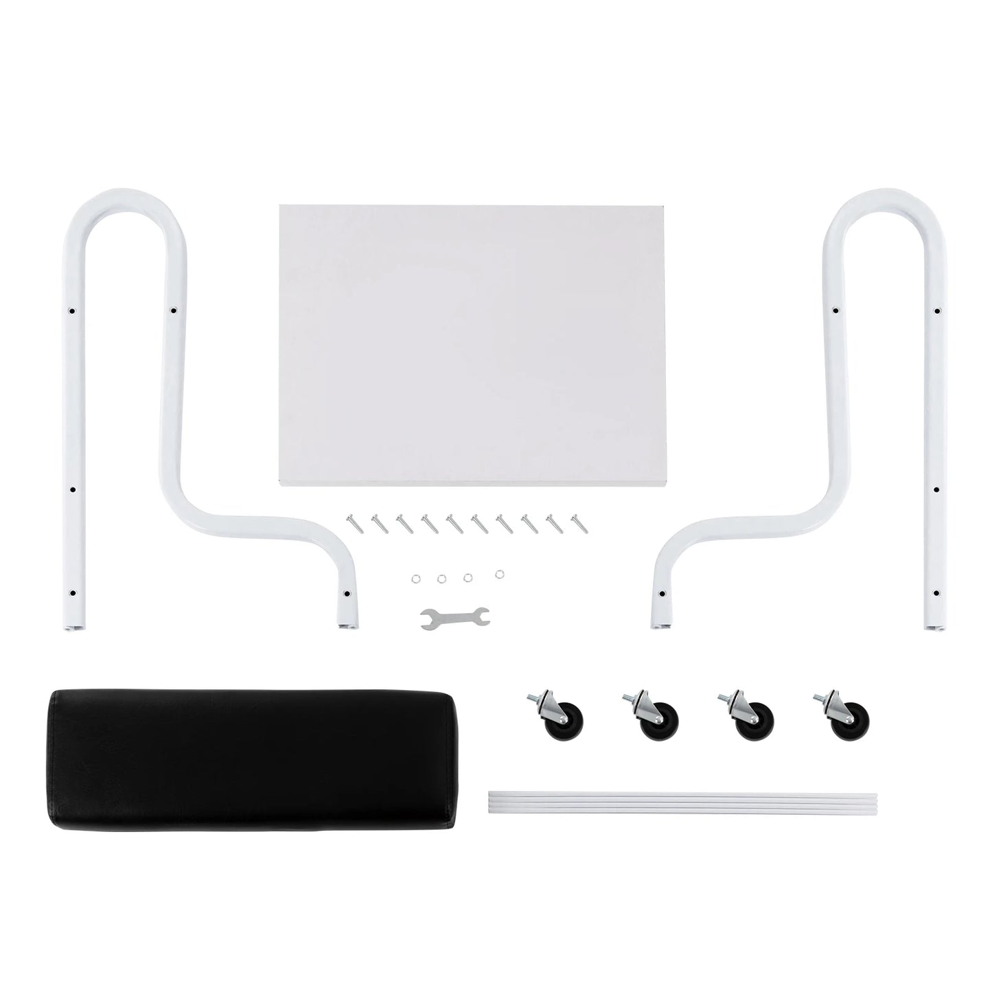 2-Tier Foot Bath Spa Trolley Cart Portable Pedicure Footrest with 4 Wheels Beauty Salon Nail Stand for Pedicures Massages Toenail Care, Load 100 kg/220.46 lbs