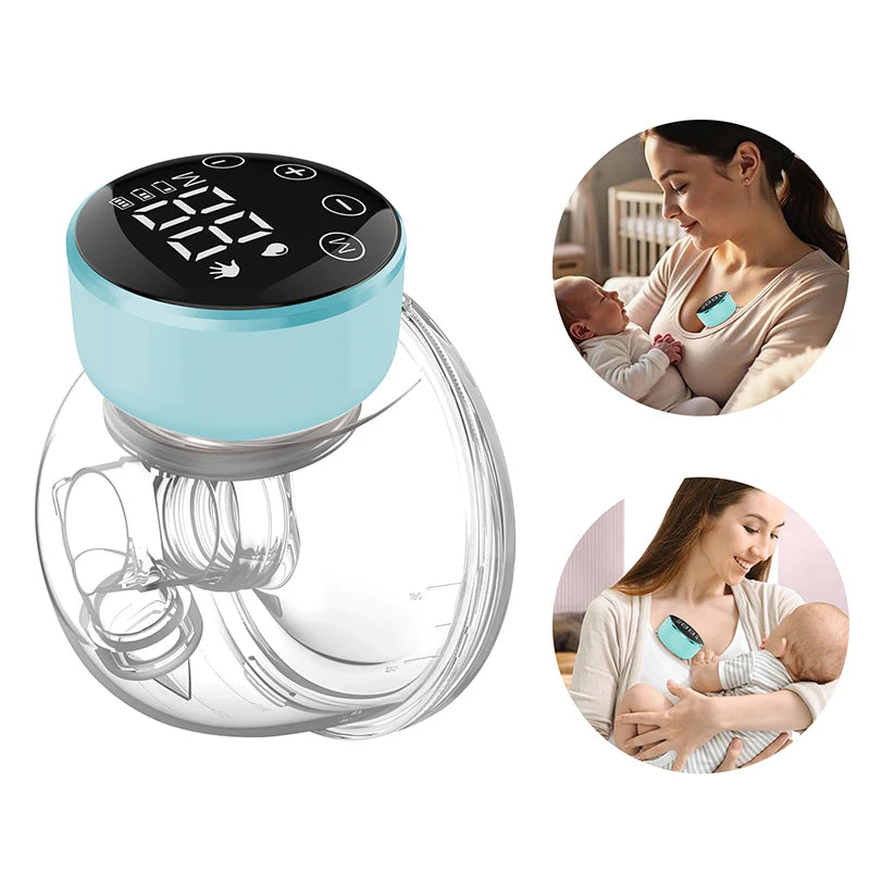 Portable Hands-Free Electric Breast Pump with Prolonged Battery Life and Illuminated Screen