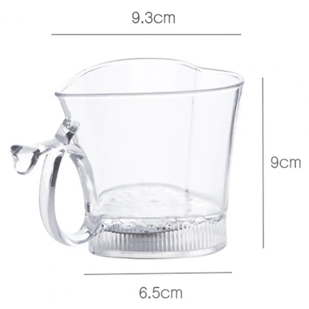 260ML Glowing Cup Transparent Acrylic Mug Luminous Heart-shaped Drinking Cup for Bar Night Club Parties