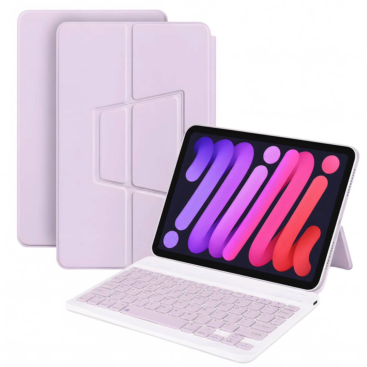 Ultra Slim Bluetooth Keyboard with Built-in Stand for iPad 10th/9th Gen, iPad Air, iPad Pro, iPhone, Android Tablets & More – Portable Wireless Keyboard for Travel, Office, School – Compatible with Most Bluetooth Devices