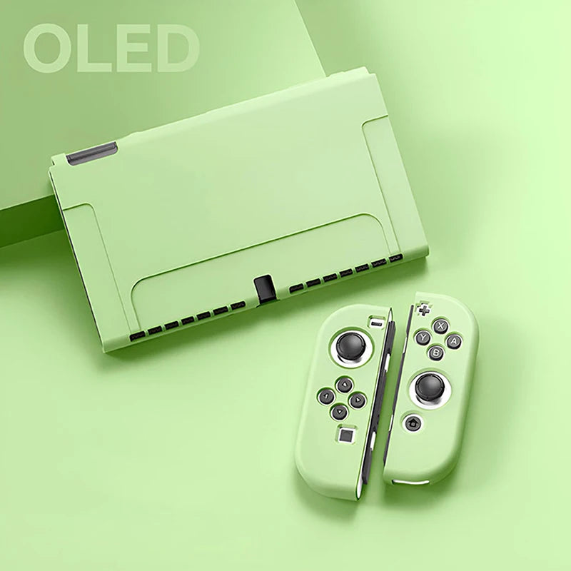 NEW Protective Case Compatible With Switch OLED Console And Joy-Cons, Switch Can Be Inserted In Dock With Shell