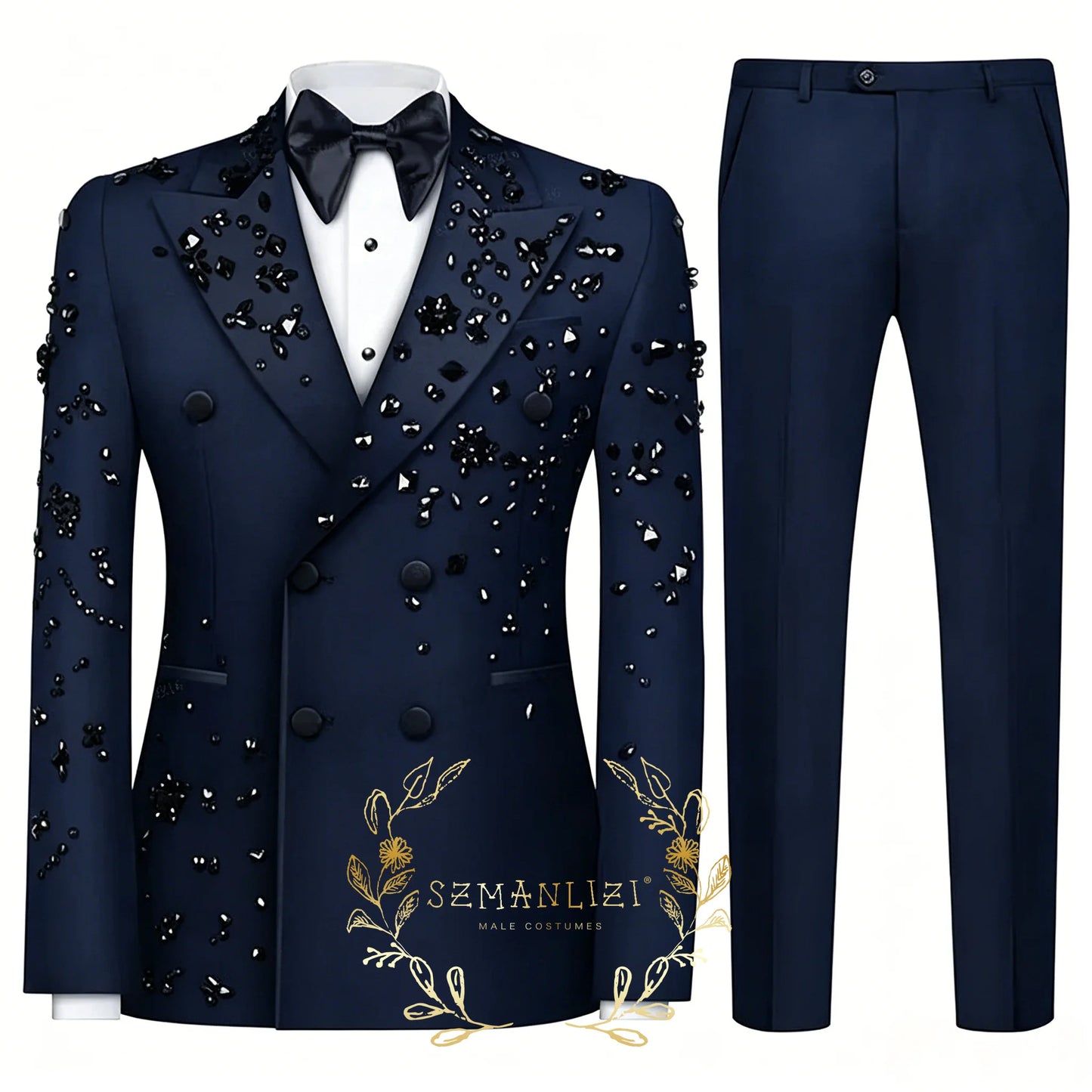 Fashion Burgundy Boy Suit Crystals Wedding Tuxedo Double Breasted Formal Child 2 Pieces Blazer Pants costume enfant garçon