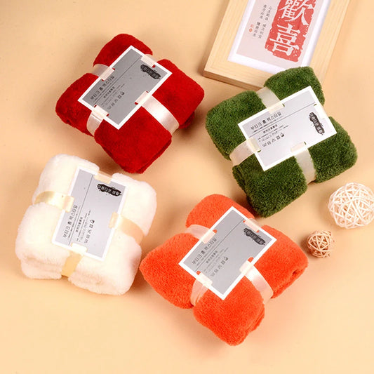 Hot 1/5PCS Bath Towels Set Super Soft Highly Absorbent Quick-drying Coral Velvet Bath Towel For Adults Hotel & Spa Use