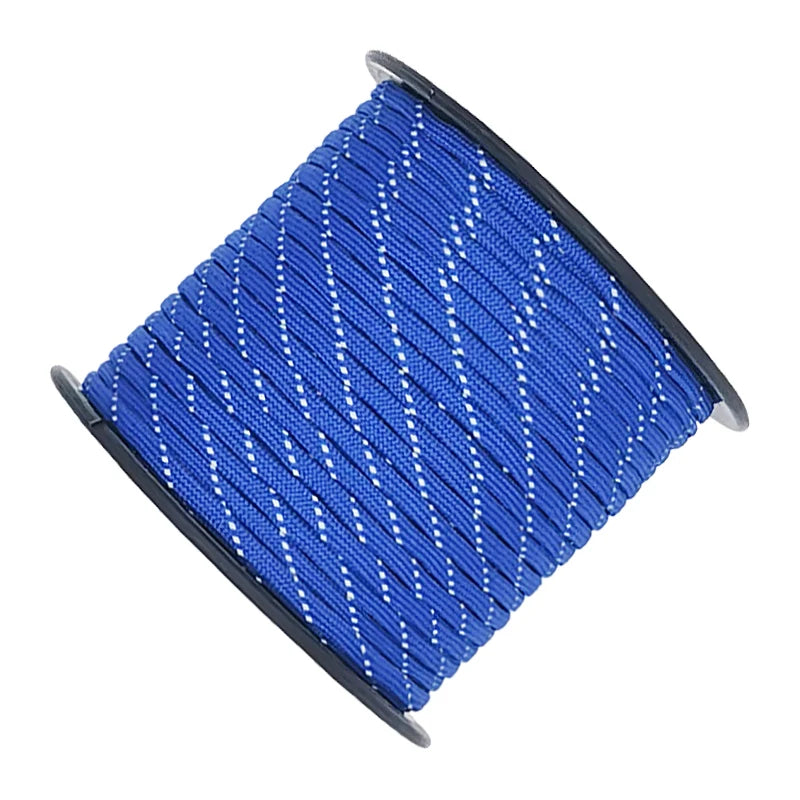 50/100m multifunctional 7 Core Reflective 550 Paracord Rope 4 mm Camping Survival Edc Outdoor Parachute Cord Lanyard Rescue rope
