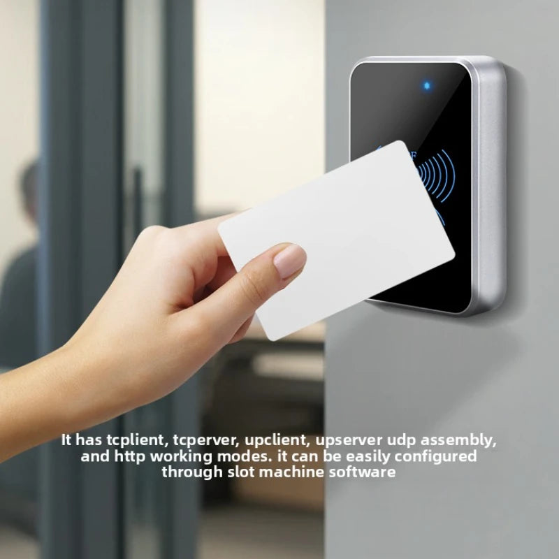 NEW Products TCP IP Network Card Reader 13.56Mhz Ethernet LAN MF1 Port RFID RJ45 Device Support HTTP NFC Internet Reading Head
