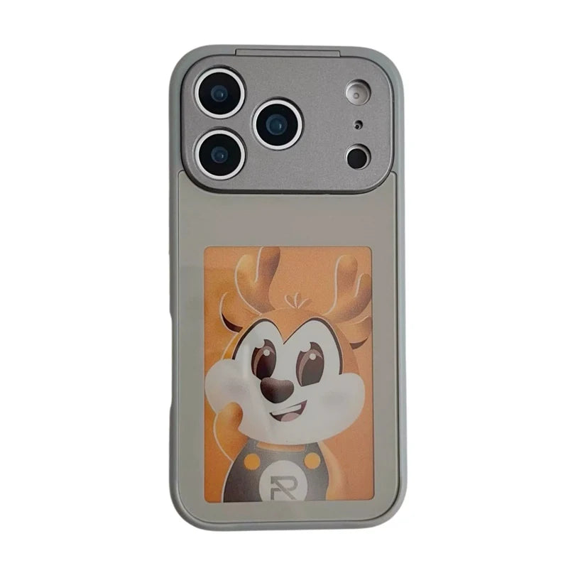 Smart NFC E-Ink Screen Phone Case For iPhone 17 16 15 14 13Pro Max 16/17 Plus Display Shockproof Protective Cover Photo Custom