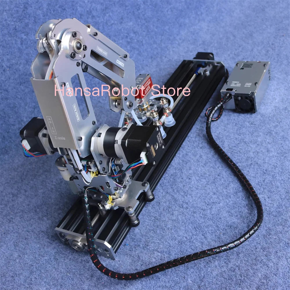 Big Load Arduino 4 DOF Robotic Arm Mechanical Claw Manipulator with Stepper Motor Gripper Suction Cups Industrial Model DIY Part