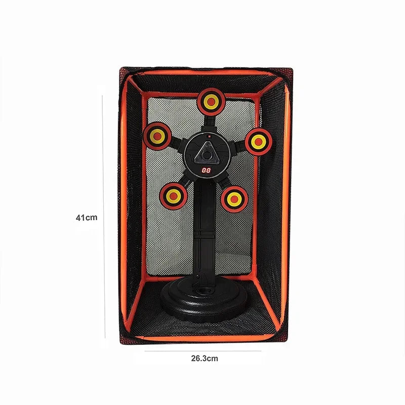 BB-Nerf Guns Suto Reset Electric Shooting Target Sccessories Sound Light Shooting Game Toys High Precision Scoring