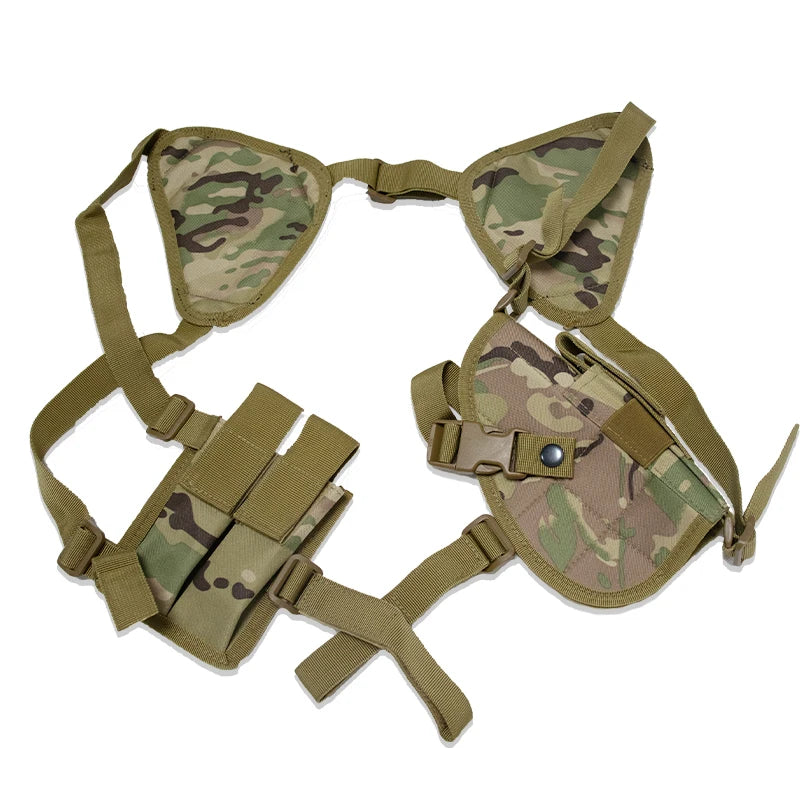Left Right Hand Tactical Nylon Gun Holster Universal Pistol Gun Carry Pouch Concealed Shoulder Holster G17 M9 Gun