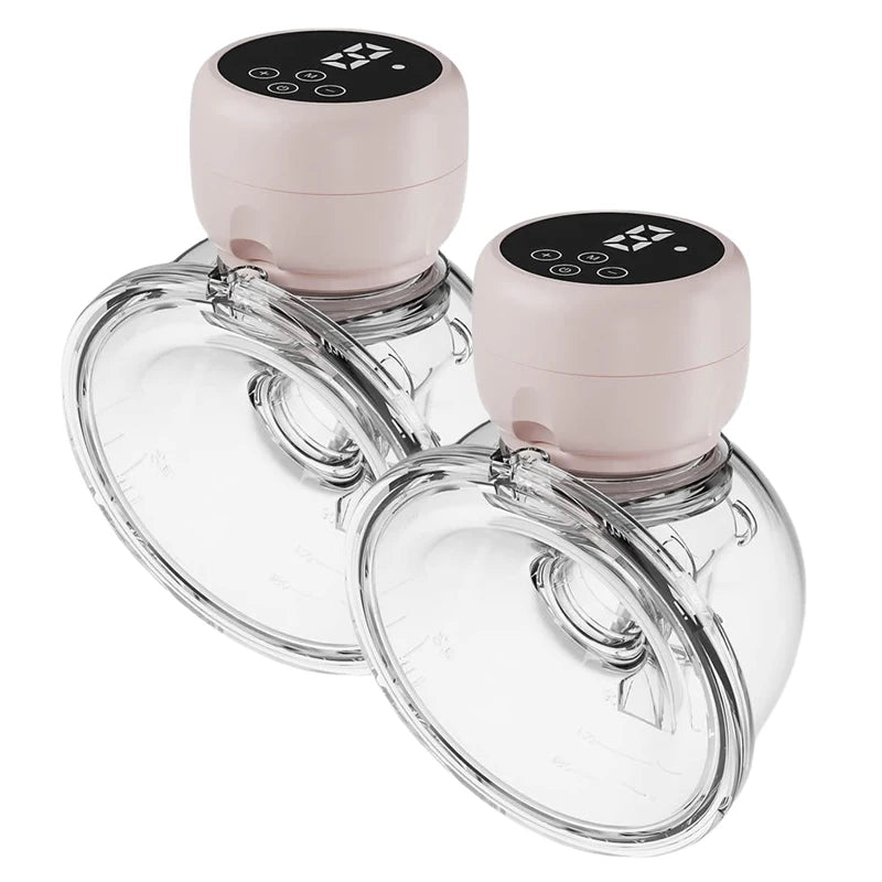 2pcs/set Wearable Electric Breast Pump Painless Double-Sided, Fully Automatic, Hands-Free Breast Collector for Breastfeeding