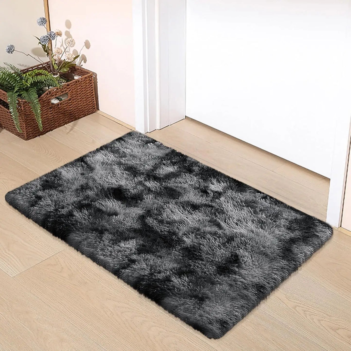 VIKAMA 50x80cm Red Wedding Carpet, Plush Bedroom Bedside Blanket, Proposal, Valentine's Day Party Decoration, Welcome Doormat