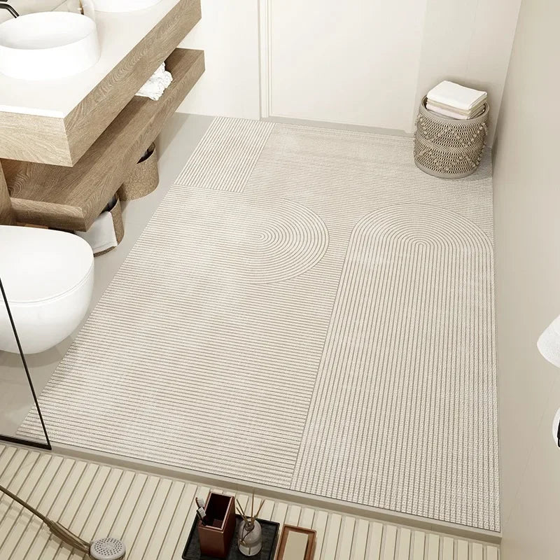 Carpet in the Bathroom Mat Absorbent Non-Slip Floor Mats Home