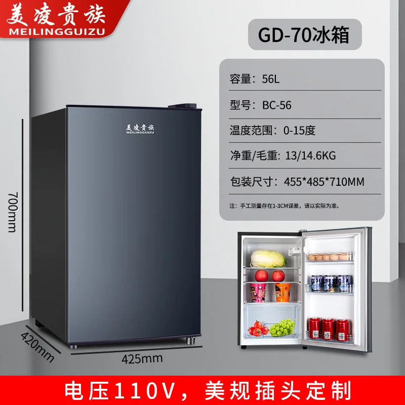 Foreign Trade Hotel Room 110V American Standard Minibar Wine Cooler Electric Stainless Steel 36L Refrigerated Storage Cabinet