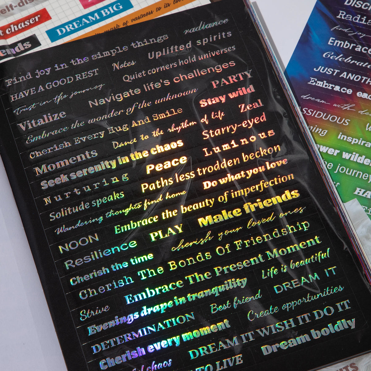1200pcs+ Motivational Quotes Stickers, Suitable For Journaling; Colorful And Creative Gift For Young Girls