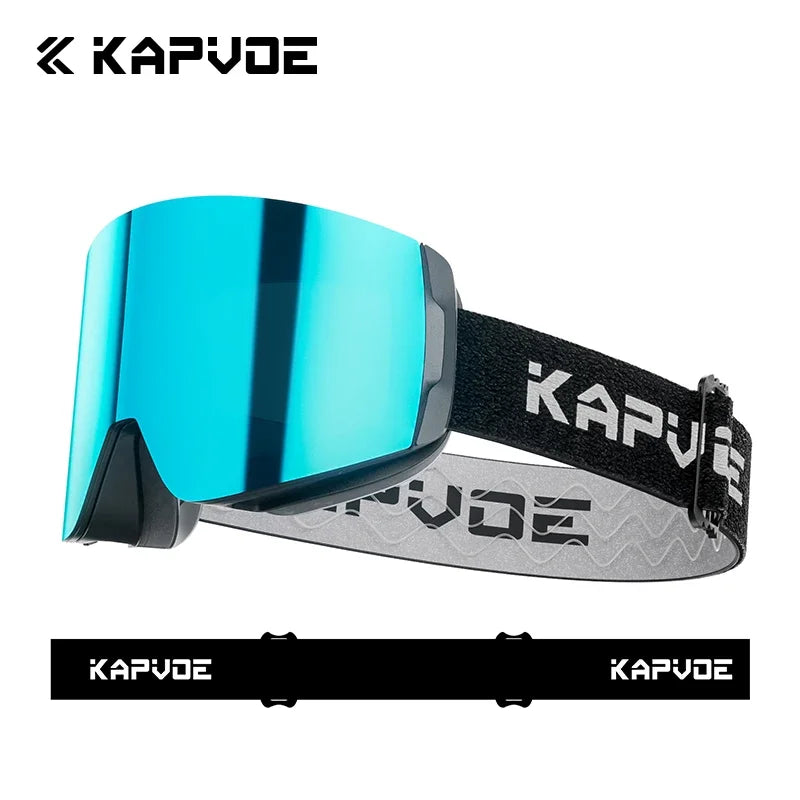 Kapvoe Snow Goggles Ski Snowboarding Skiing Sunglasses for Women Men Anti-Fog Lens UV400 Photochromic Glasses Motorcycle Glasses