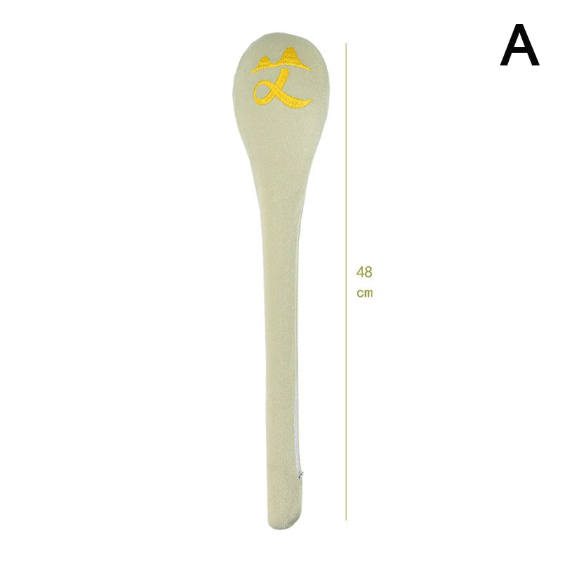High Elasticity Latex Velvet Massage Pat Fu Character Slap Stick Massager Back Pain Relief Portable Body Vibration Hammer
