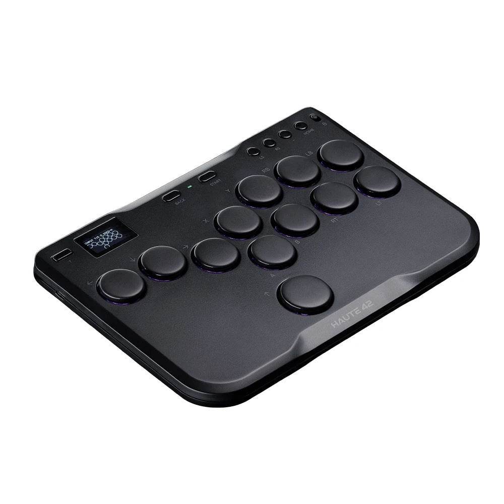 Haute42 Arcade Joystick Hitbox Leverless Controller Fight Sticks For PC / Ps4 /Switch Mini Hitbox Fighting Game Arcade Stick