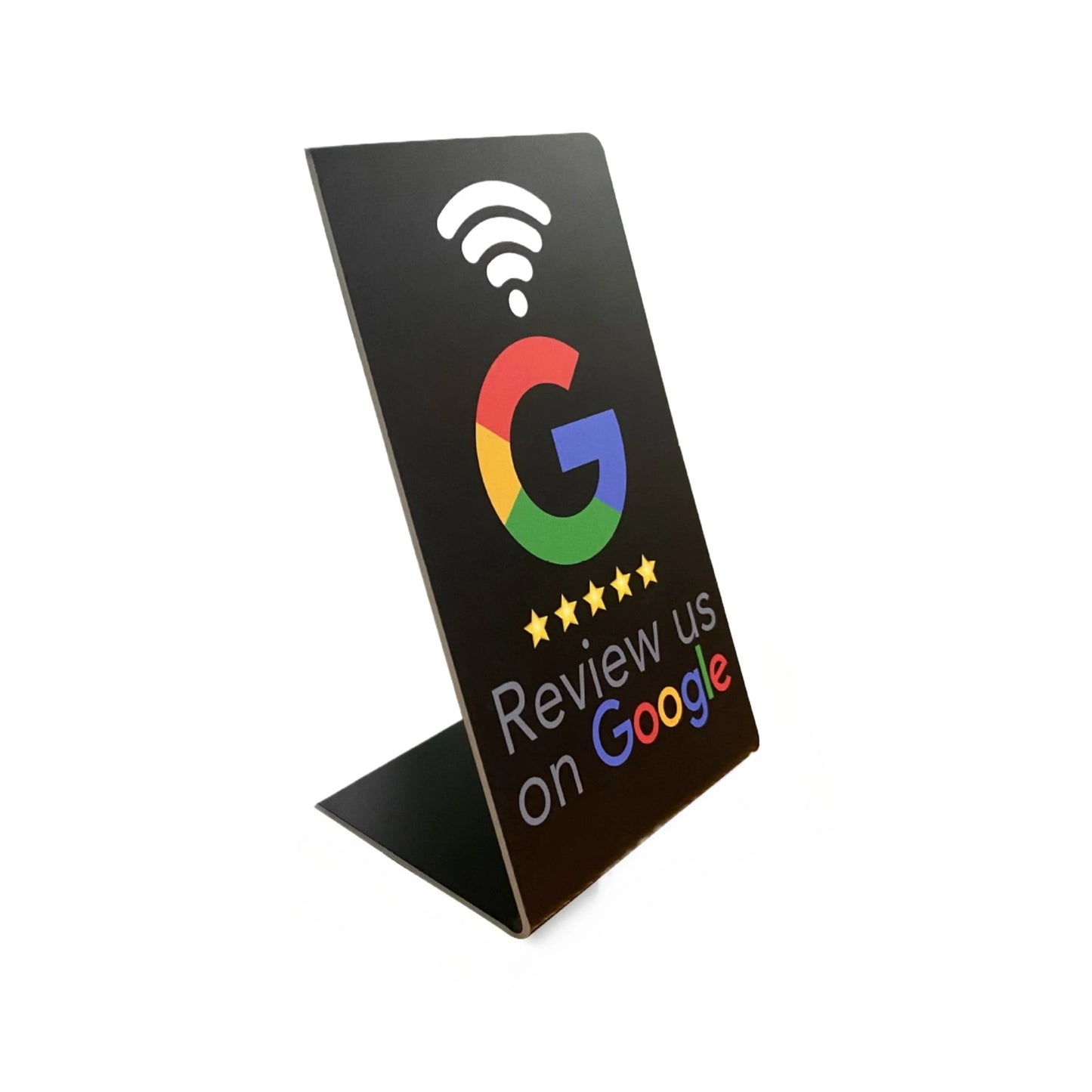 Tap The NFC Stand, Google NFC Review Card, Restaurant Bend Card, NFC Positive Review Card, Stand Desktop Review Card
