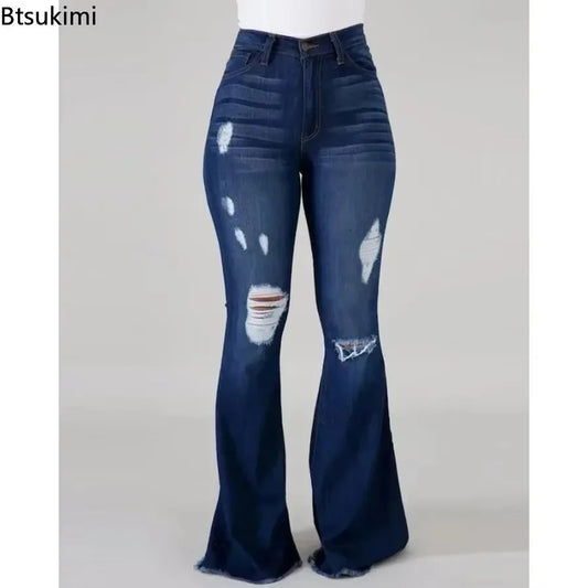 New 2026 Casual Jeans High Waist Jeans for Women Fashion Slim Hip Lift Stretch Denim Pants Street Casual Female Trousers S-3XL