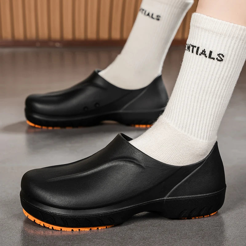 Four Seasons Anti-Slip Chef Shoes Workwear for KFC Restaurant Kitchen Hotel Oil Resistant Waterproof Cross-Border Work Shoes