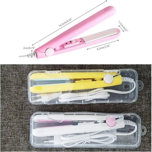 2in1 Hair Straightener Ceramic for Straightening and Curling Hair Travel Flat Iron Fast Heating Curling Iron for Short Fine Hair