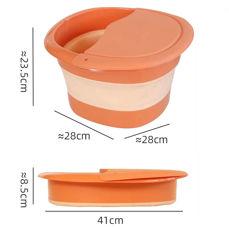 Foldable Easy to Store Portable Foot Bath Tub Foot Bath and Massage Comfortable Foot Soak a Must Have for Home and Travel