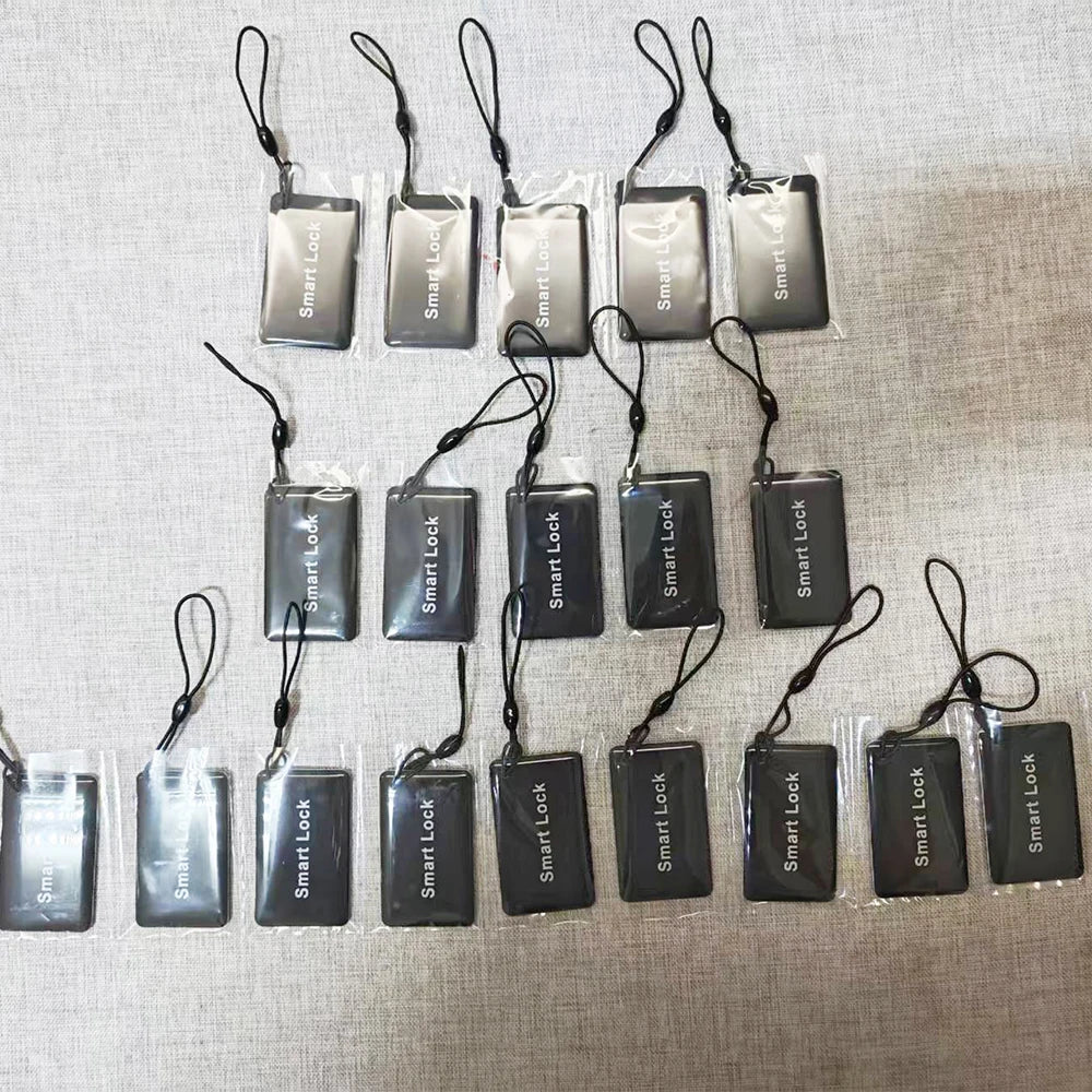 10PCS Universal Smart Cards RFID 13.56MHz M1 ID Card with Cord for Tuya TT Smart Door Locks IC Card Sensor Keyless Entry