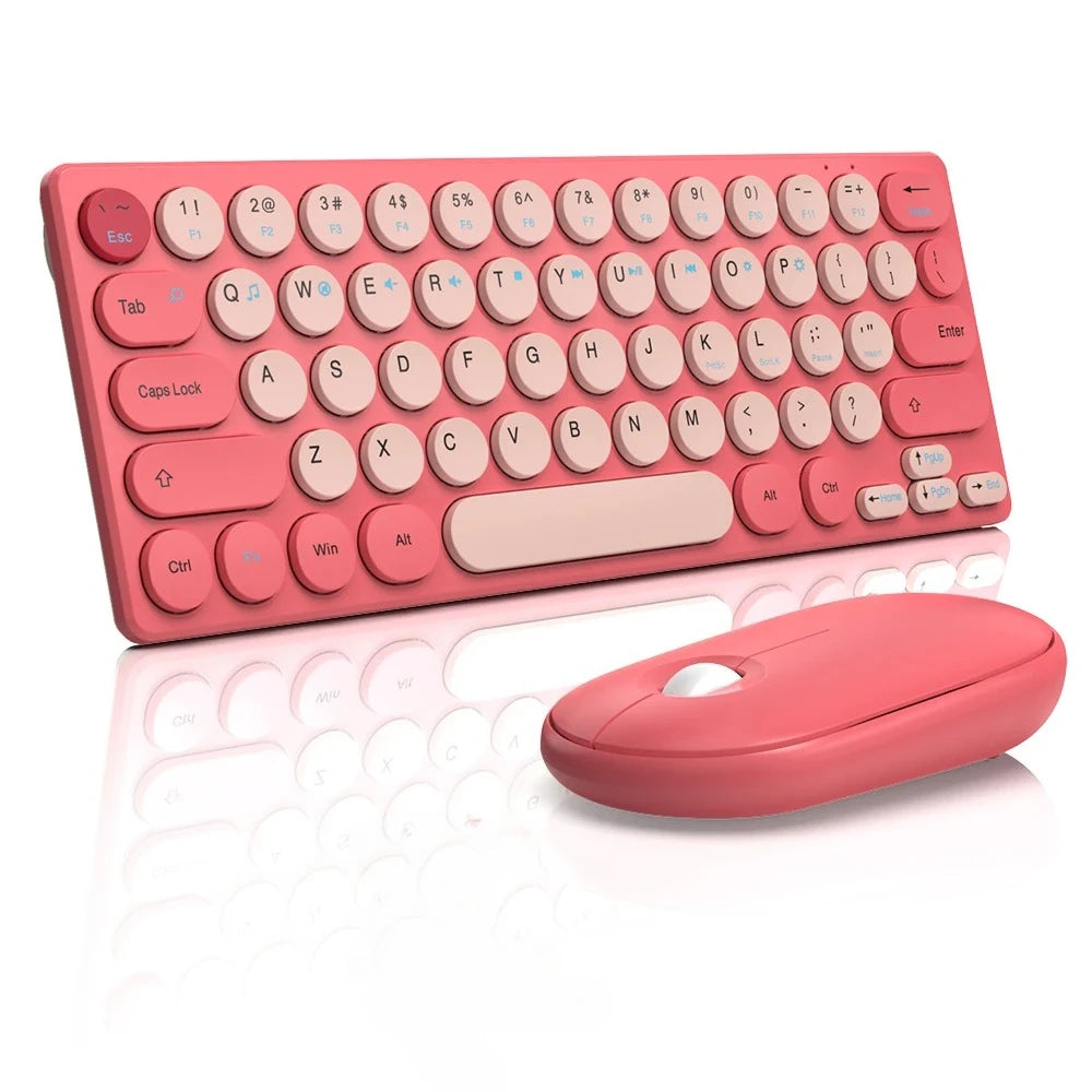 2.4G Wireless Keyboard and Mouse Combo Battery Power Bluetooth Keyboard and Mouse Set for Laptop for Ipad Cell Phone Tablet