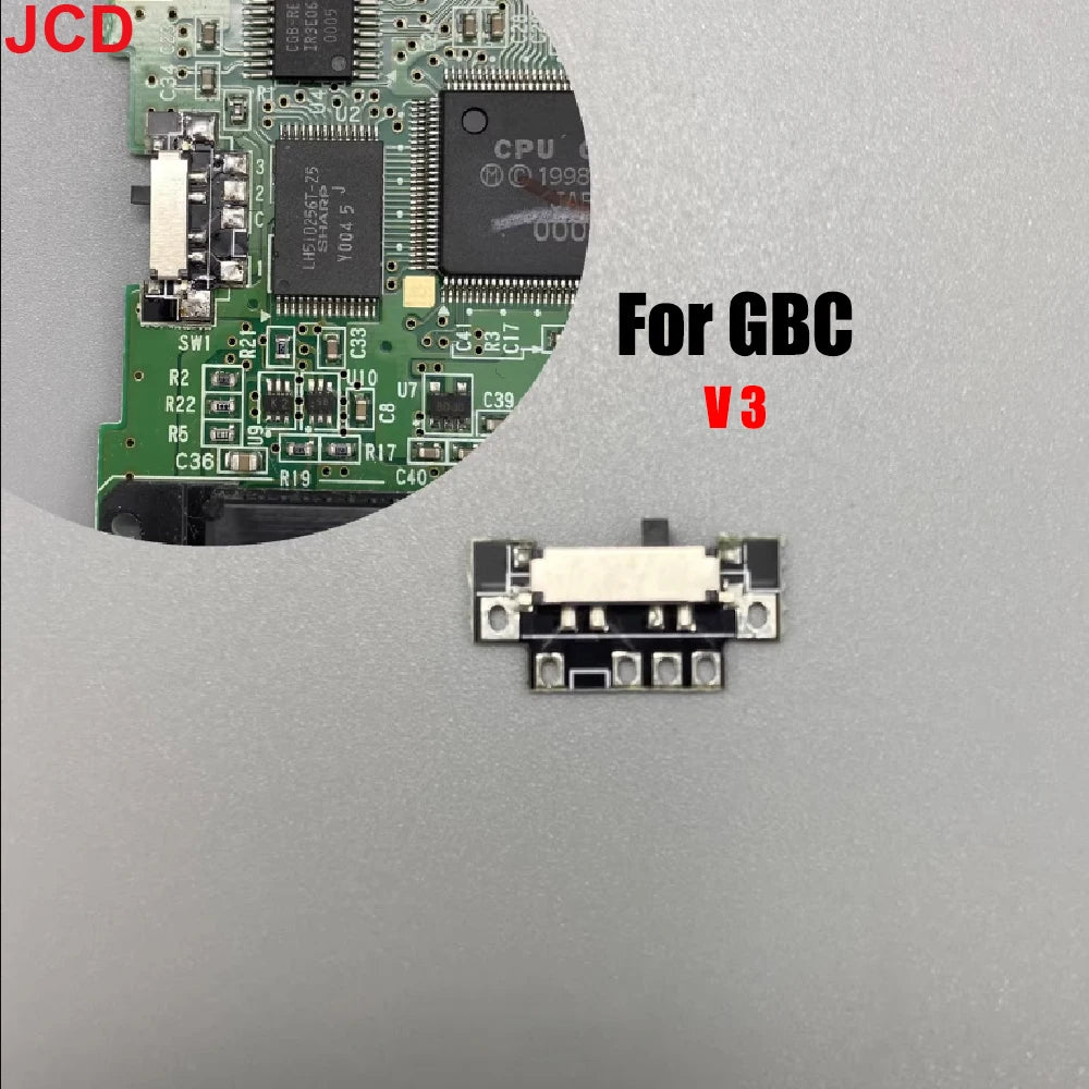 JCD 1pcs For Gameboy GBP GBC GBA GBA SP GB Game Console The Power Switch On Button Is Suitable For GBC GBP V3 Version Switch