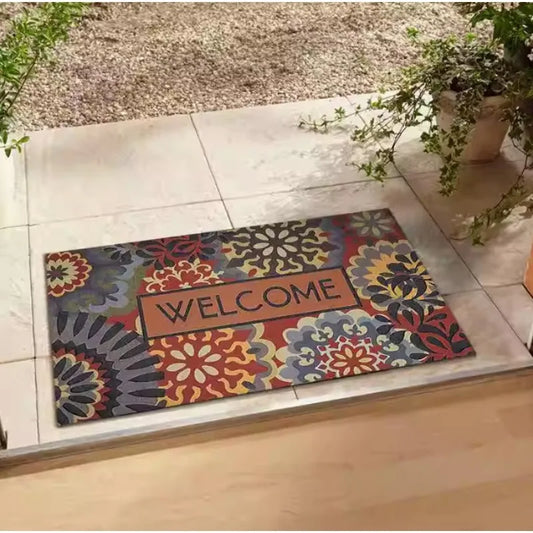 Vintage Ethnic Style Small Carpet Bohemian Entrance Anti Slip Dust Door Mat Sofa Chair Room Bedside Rug Home Decoration