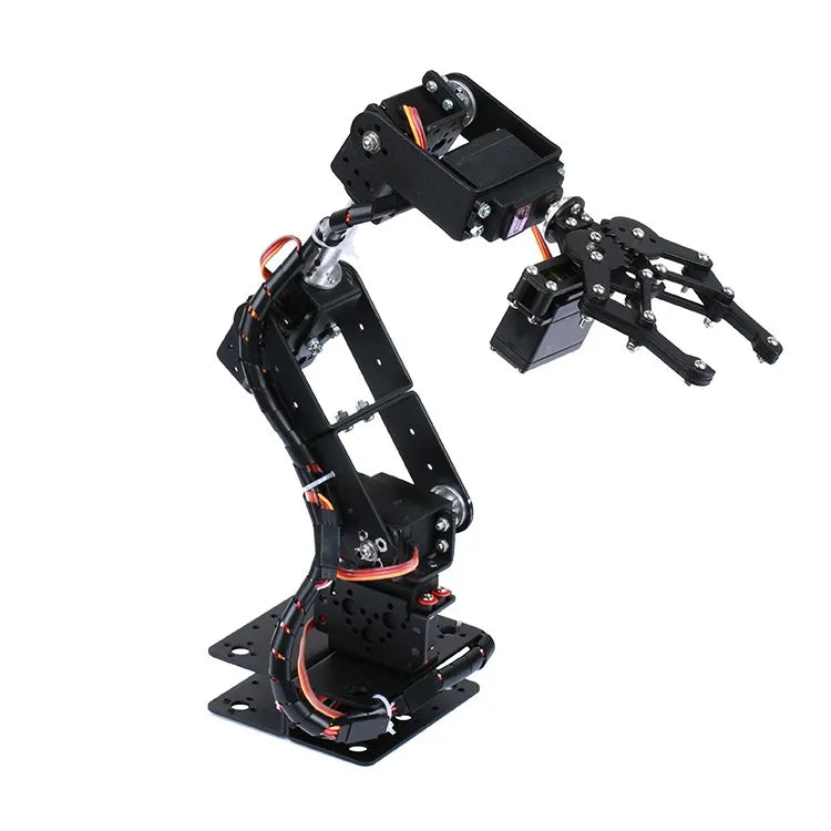 Upgraded 6dof Robotic Arm Multi DOF Robot Manipulator Gripper with 6pcs Mg996r Servos Steering Gear Grabbing Maker Education