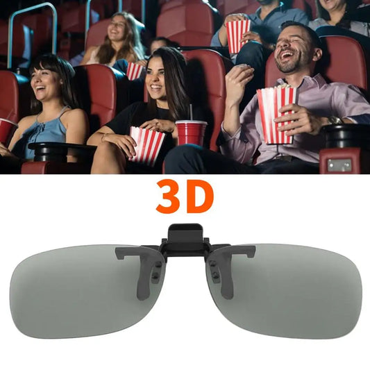 Universal 3D Glasses For Movie Cinema Clip On Type Passive Circular Clip 3D Glasses Not Suitable for TV Projectors Computers