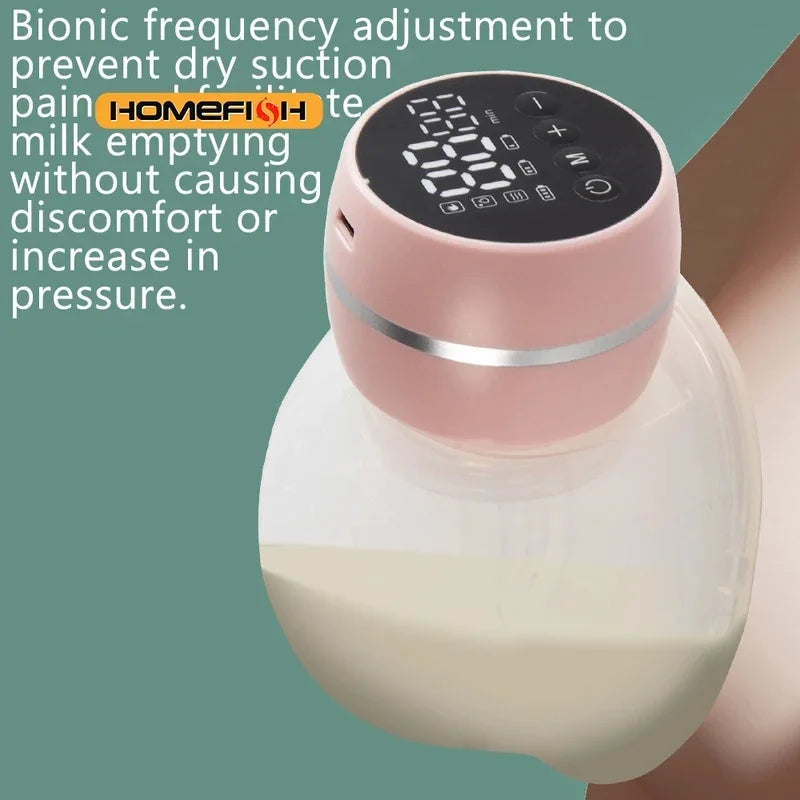 Wearable Breast Pump, Hands Free Electric Pump, Double Automatic Breast Pump, Pain Free Lactation Pump, Breastfeeding Essential