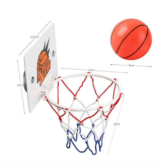 Indoor Basketball Hoop Sports Toy Fan Backboards For Kids Boys Girls Door Room Suction Cup Basketball Hoop Mini Hoop With 2 Ball