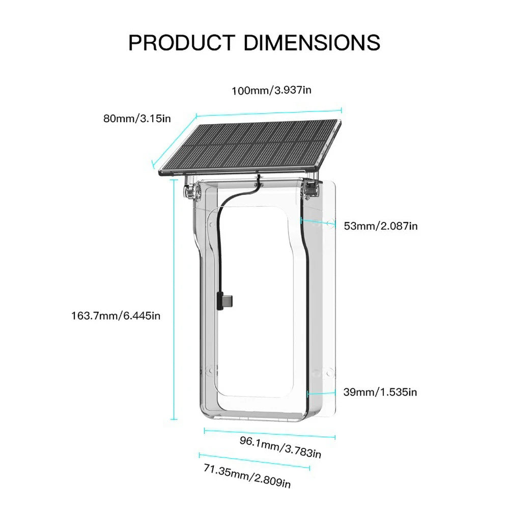 WiFi Solar Charging Wireless Video Doorbell Smart Wireless Intercom Waterproof Voice Changing Intercom Monitoring Camera