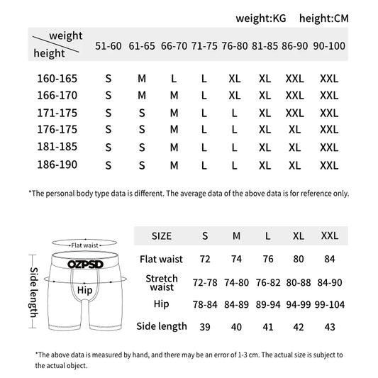 ETHIKA 3Pcs Sexy Men Underwear Boxers Breathable Man Underpants S-3XL Plus Size Mens Trunks Men's Panties Lingeries Boxer Briefs