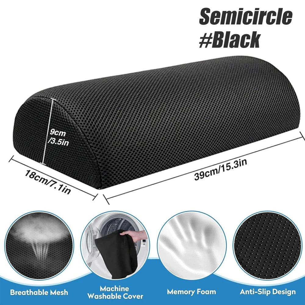 Foot Rest for Under Desk, Soft Foam Office Accessory with Washable Cover, Foot Stool for Car Home Office, Relieves Leg & Ankle