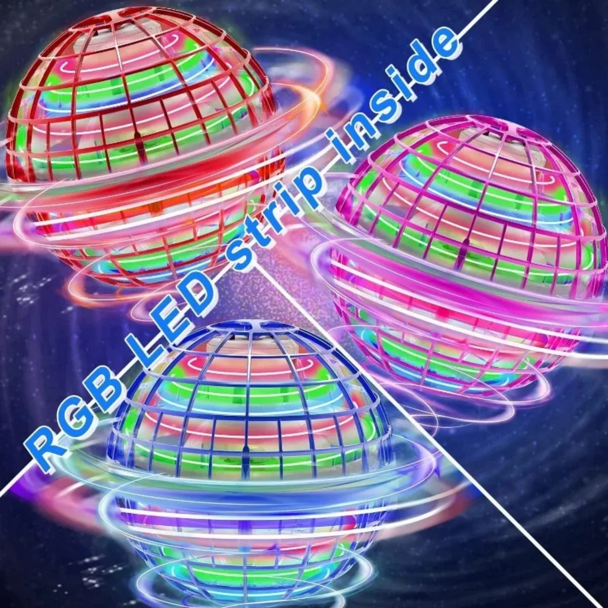 Flying Orb Galaxy Ball Toy 2025, Hover Orb with Magic Boomerang and Floating Function for Kids,Boys,Girls,Outdoor or Indoor Toys