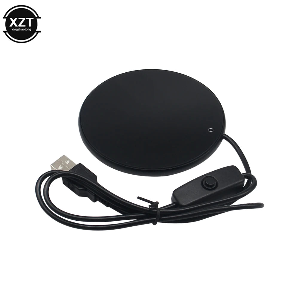 Mini Portable USB Cup Warmer Coffee Mug Heating Coaster Smart Thermostatic Hot Plate Milk Tea Water Heating Pad Heater