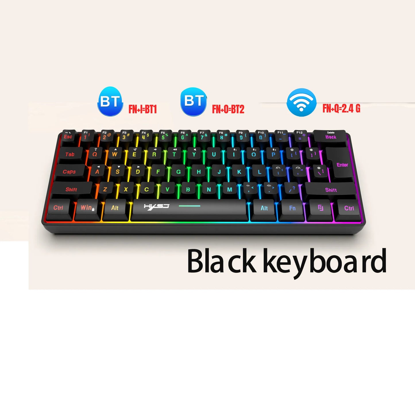 Wireless keyboard mouse combo Bluetooth key board 60% kit 2.4Ghz computer white Gamer keyboards Mice combos set teclado pc