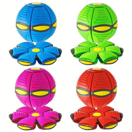Flying Saucer Bouncing Ball Is A Durable, Elastic and Fun Dog Pet Toy Suitable for Outdoor Activities and Exercise