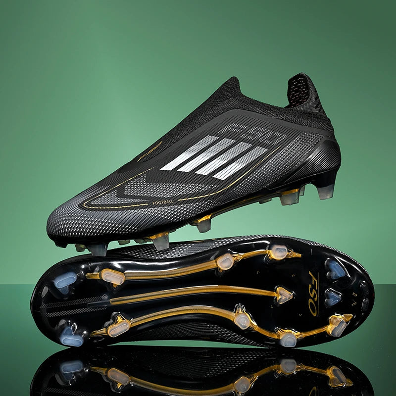 New Men Football Boots Outdoor Sport Breathable Non Slip Long Spikes Training Soccer Shoes Match Boys Cleats Adult Comfortable