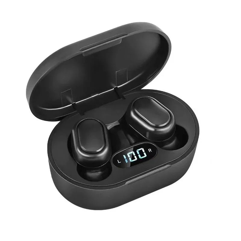 E7S TWS Earphones Bluetooth Headphones with 9D Stereo Hifi Wireless Bluetooth Earbuds with Spatial Audio Create Virtual Surround