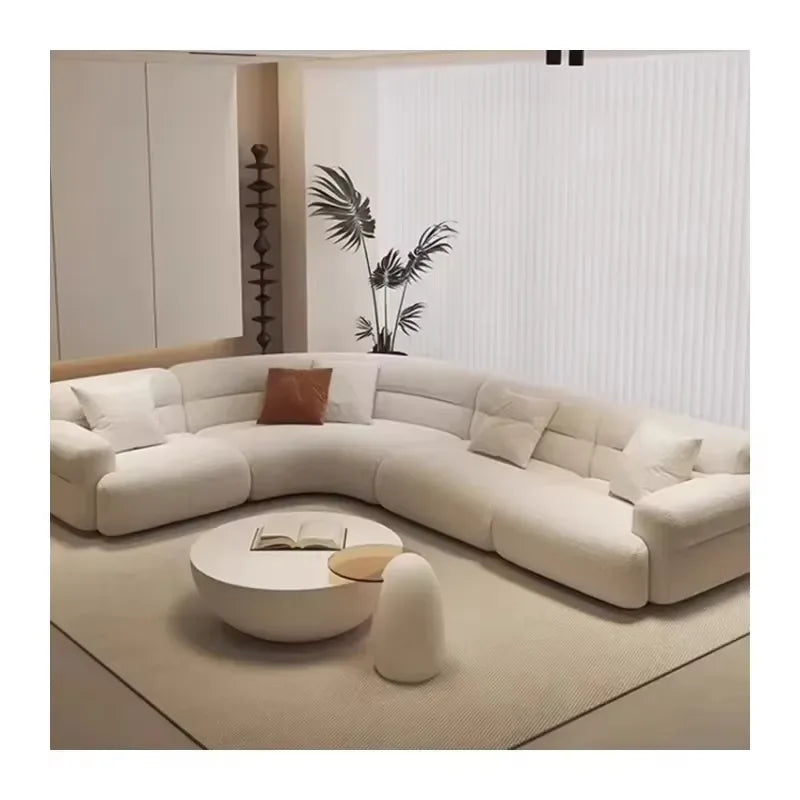 Factory Wholesale Modern Nordic Simple Velvet Fabric Sofa Suitable for Large Family Fabric for Modern Living Room