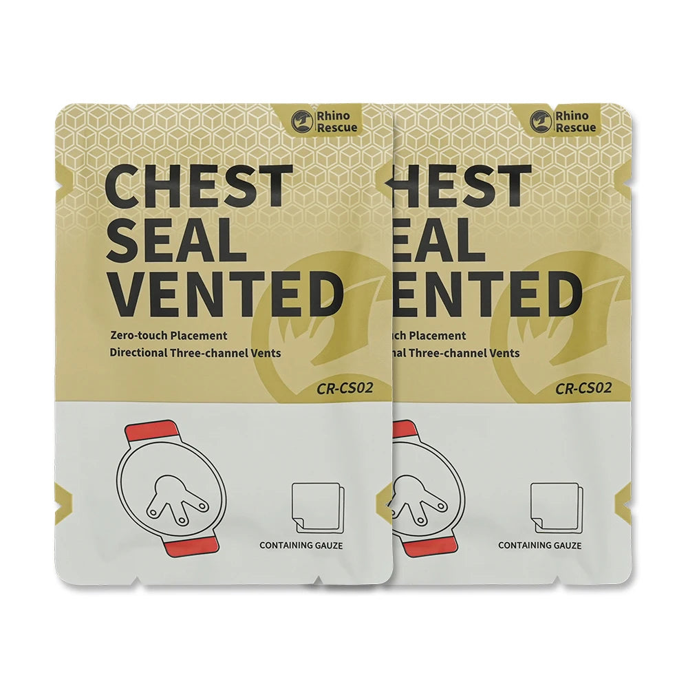Rhino Rescue Chest Seal Medical Prevent Puncture Wounds Dressing Pneumothorax Emergency First Aid Trauma