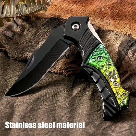 2025 new high quality Portable Outdoor Folding Pocket Knife - Sharp Survival Knife for Camping, Hiking