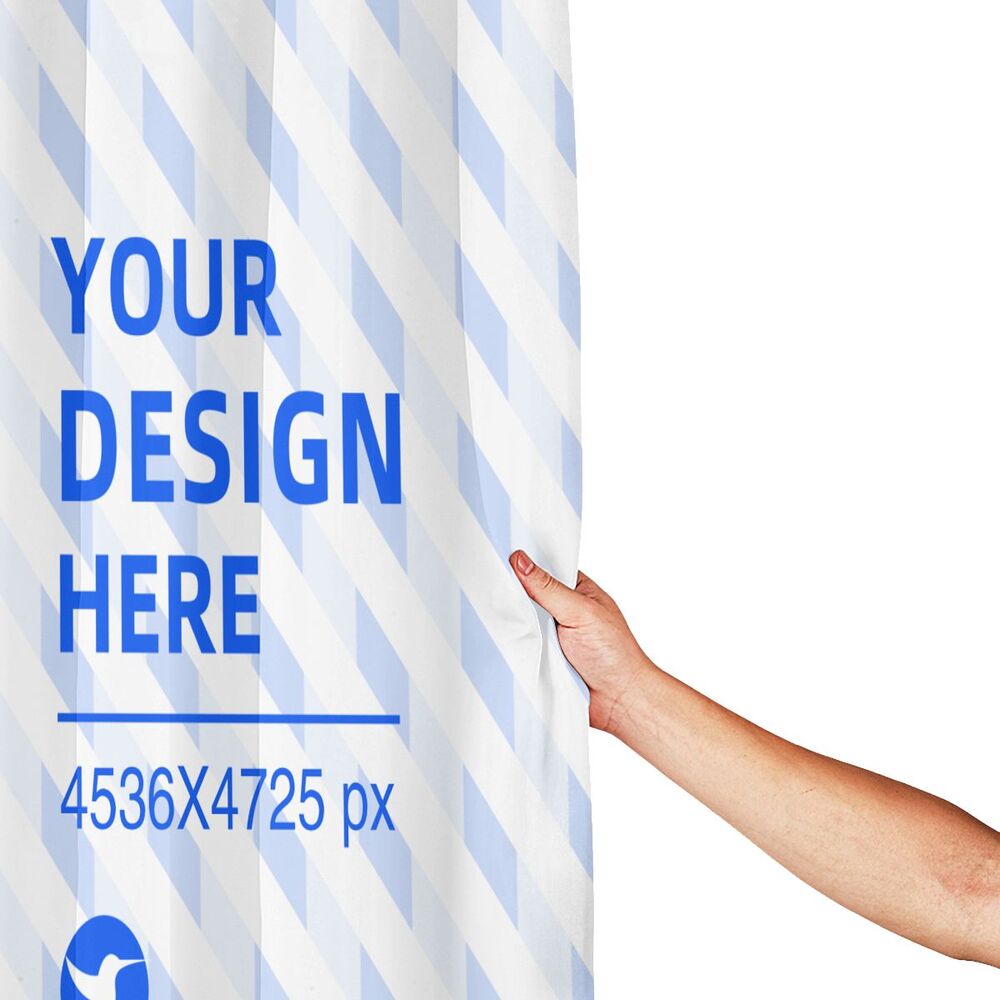 Create Your Own 72x72in Waterproof Quick Dry Bathroom Shower Curtain